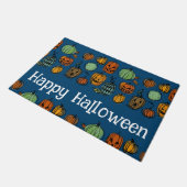 Halloween pompoen hoofden deur mat (Schuin)