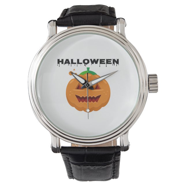 halloween pompoen horloge (Voorkant)