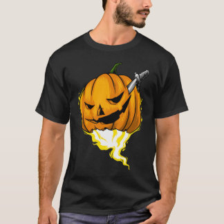 Halloween Pompoen Horror Grafische T-Shirt