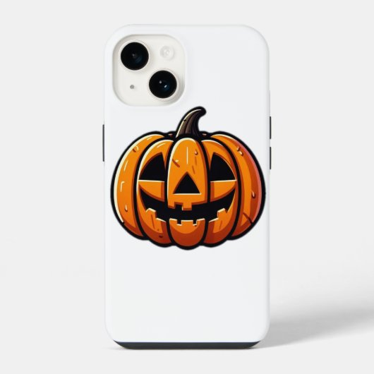 Halloween pompoen iPhone hoesje (Achterkant)