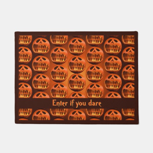 Halloween pompoen jack o lantaarn deurmat (Voorkant)