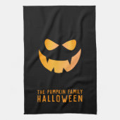 Halloween Pompoen Jack O Lantaarn Keuken Handdoek (Verticaal)