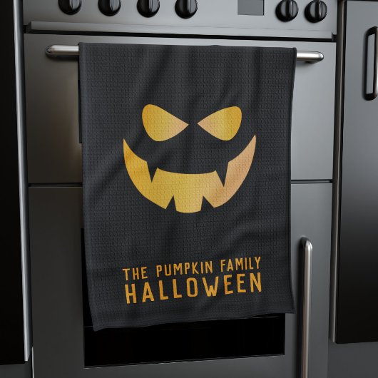 Halloween Pompoen Jack O Lantaarn Keuken Handdoek