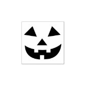 Halloween pompoen Jack O lantaarn Smily gezicht Rubberstempel (Afrduk)
