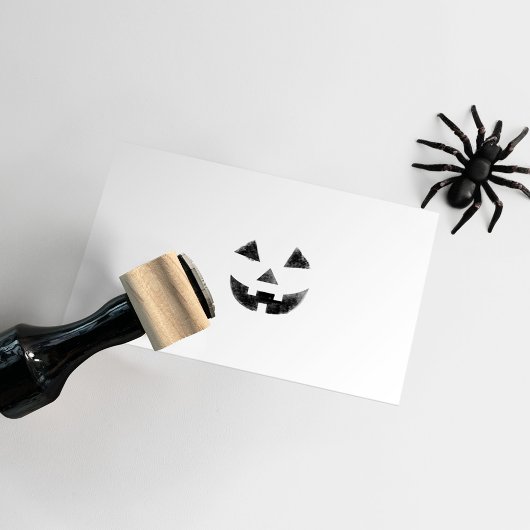 Halloween pompoen Jack O lantaarn Smily gezicht Rubberstempel