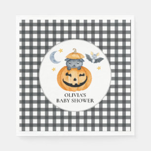 Halloween Pompoen Jack-O-Lantern Baby Shower Servet