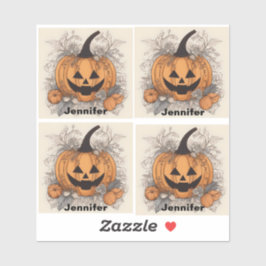Halloween  pompoen. Jack-O-Lantern Sticker