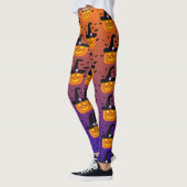 Halloween pompoen Jack o’ Lantern Witch Pet Leggin Leggings (Links)