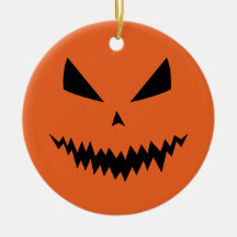 Halloween pompoen Jack O'lantern gezicht zwart ora
