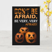 Halloween Pompoen Kaart (Gele Bloem)