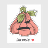 Halloween pompoen karakter sticker (Vel)