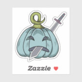 Halloween pompoen karakter sticker (Vel)