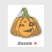 Halloween pompoen karakter sticker (Vel)