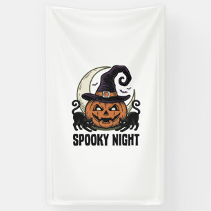 Halloween Pompoen Kat Heks Hoed Vintage T-shirt_1 Spandoek
