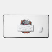 Halloween Pompoen Kat Schedel Grim Reaper Herfst B Bureaumat (Keyboard & Muis)