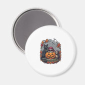 Halloween Pompoen Kat Schedel Grim Reaper Herfst B Magneet (Voorkant / Achterkant)