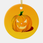 Halloween pompoen, keramisch ornament (Voorkant)