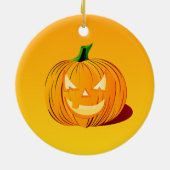 Halloween pompoen, keramisch ornament (Achterkant)