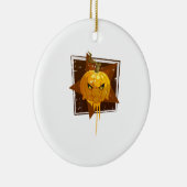Halloween pompoen keramisch ornament (Rechts)