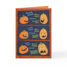 Halloween pompoen klop-klop grap