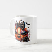 Halloween Pompoen Koffiemok (Voorkant links)