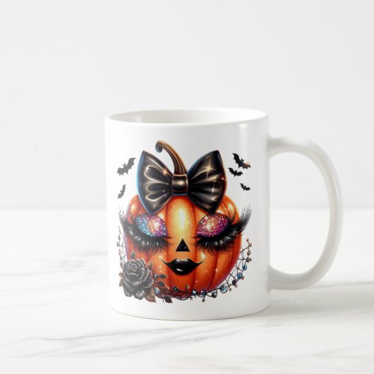 Halloween Pompoen Koffiemok (Rechts)