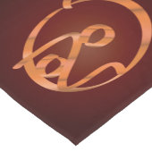 Halloween pompoen korte tafelloper (Hoek)