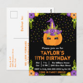 Halloween Pompoen Kostuum Verjaardagsfeest Zwart P Briefkaart (Voorkant / Achterkant)