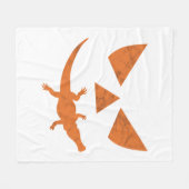 Halloween pompoen krokodil kostuum fleece deken (Voorkant (Horizontaal))