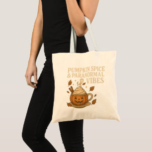 Halloween Pompoen Kruiden Paranormale Sfeer Herfst Tote Bag