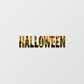Halloween pompoen kunstwerk raamsticker (Vel)