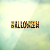 Halloween pompoen kunstwerk raamsticker (Vel 3)