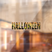 Halloween pompoen kunstwerk raamsticker (Vel 2)