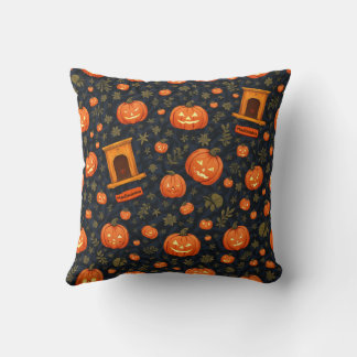 Halloween pompoen kussen