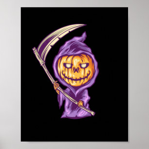 Halloween pompoen kwaad illustratie poster