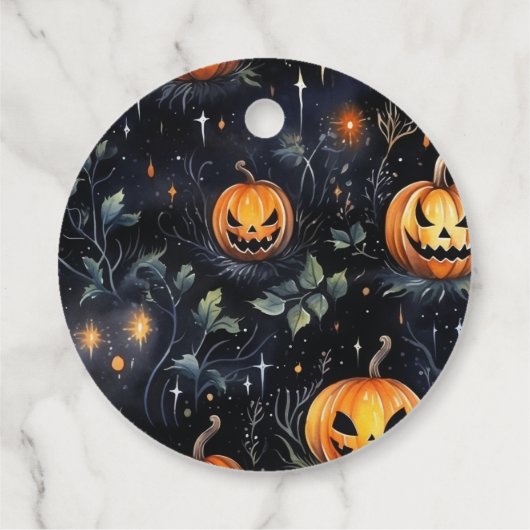 Halloween pompoen Label (Achterkant)