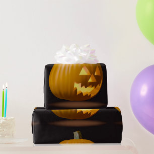 Halloween pompoen lantaarn inpakpapier