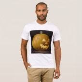 Halloween pompoen lantaarn Mannen T-shirt (Voorkant volledig)