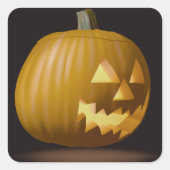 Halloween pompoen lantaarn Stickers (Voorkant)
