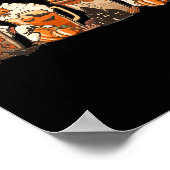 Halloween Pompoen Latte Drink Cup Poster (Hoek)