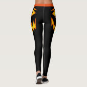 Halloween Pompoen Leggings Vrouwen Yogabroek (Achterkant)