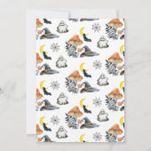 Halloween Pompoen Little Boo Baby Dank je kaart (Achterkant)