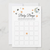 Halloween Pompoen Little Boo Baby shower Bingo Kaart (Voorkant)