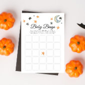 Halloween Pompoen Little Boo Baby shower Bingo Kaart