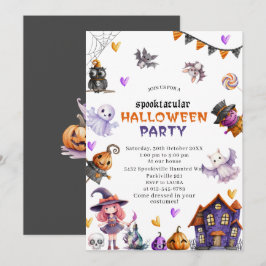 Halloween Pompoen Little Boo Baby Shower Uitnodigi Kaart