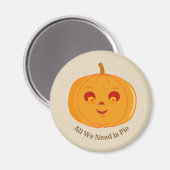 Halloween Pompoen Magneet (Voorkant / Achterkant)