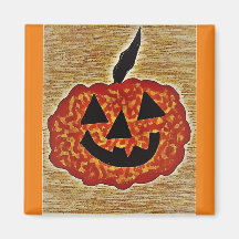 Halloween Pompoen Magneet