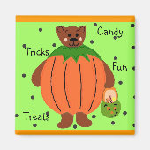 Halloween Pompoen Magneet (Voorkant)