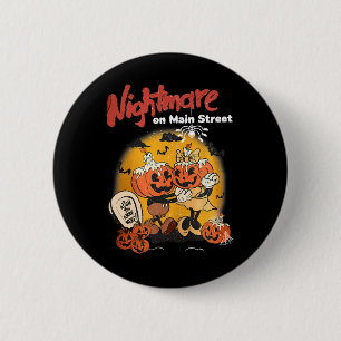 Halloween pompoen Mainstreet op Head Night Ronde Button 5,7 Cm