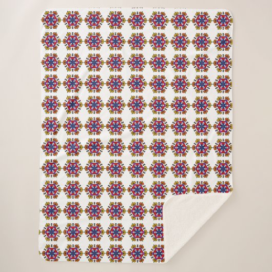 Halloween Pompoen Mandala Sherpa Deken (Voorkant)
